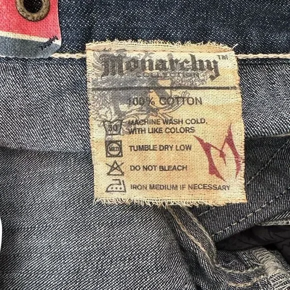 Monarchy Collection Premium Denim 32/34 straight Jeans Men Blue, NWT